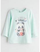 LC WAIKIKI Bluza de pijama cu imprimeu urs - Verde deschis