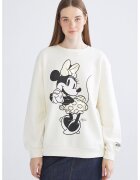 LC WAIKIKI Bluza de trening supradimensionata cu imprimeu cu Minnie Mouse - Alb murdar