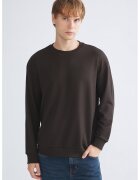 LC WAIKIKI Bluza de trening uni cu maneci cazute - Maro inchis