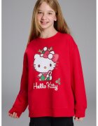 LC WAIKIKI Bluza de trneing cu imprimeu Hello Kitty - Rosu/Alb/Verde