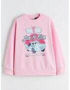 LC WAIKIKI Bluza lejera de trening cu imprimeu frontal - Roz pastel