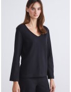 LC WAIKIKI Bluza uni cu decolteu in V - Negru