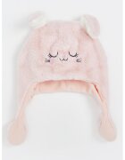 LC WAIKIKI Caciula cu urechi care se pot misca - Alb/Roz pastel/Negru