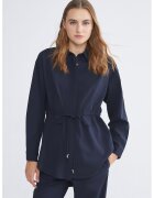 LC WAIKIKI Camasa cu cordon - Albastru ultramarin