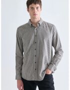 LC WAIKIKI Camasa din amestec de bumbac cu model gingham - Alb fildes/Albastru prafuit