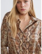 LC WAIKIKI Camasa vaporoasa cu animal print - Maro/Bej