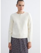 LC WAIKIKI Cardigan cu decolteu la baza gatului si fermoar - Crem