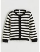 LC WAIKIKI Cardigan cu nasturi si dungi - Alb/Negru