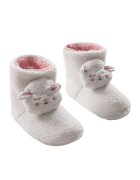LC WAIKIKI Cizme de casa din material teddy - Alb/Roz
