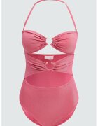 LC WAIKIKI Costum de baie intreg cu decupaje - Roz pastel