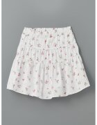 LC WAIKIKI Fusta de bumbac cu imprimeu floral - Coral/Alb optic