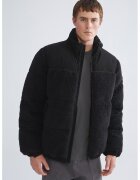 LC WAIKIKI Geaca din teddy cu guler inalt - Negru