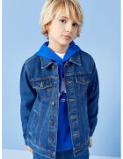 LC WAIKIKI Jacheta din denim cu buzunare pe piept - Albastru inchis