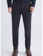 LC WAIKIKI Pantaloni conici cu talie medie si elastica - Albastru ultramarin