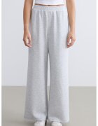 LC WAIKIKI Pantaloni de trening din amestec de modal cu croiala ampla - Gri deschis melange