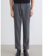 LC WAIKIKI Pantaloni drepti din amestec de lana - Gri inchis