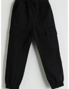 LC WAIKIKI Pantaloni jogger cu talie elastica - Negru