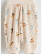LC WAIKIKI Pantaloni jogger din bumbac cu imprimeu caini - Portocaliu/Albastru/Bej deschis