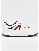LC WAIKIKI Pantofi sport din piele ecologica cu sireturi - Alb/Visiniu
