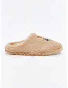 LC WAIKIKI Papuci de casa cu aspect pufos - Gri carbune/Maro camel