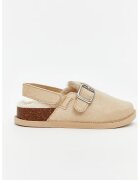 LC WAIKIKI Papuci slingback de piele intoarsa ecologica - Bej