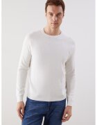 LC WAIKIKI Pulover de bumbac cu maneci raglan - Alb murdar