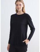 LC WAIKIKI Pulover lejer tricotat fin - Negru
