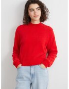 LC WAIKIKI Pulover regular fit cu decolteu la baza gatului - Rosu