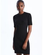 LC WAIKIKI Rochie bodycon striata - Negru