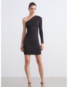 LC WAIKIKI Rochie cambrata cu o maneca - Negru