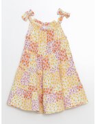 LC WAIKIKI Rochie de bumbac cu aplicatii - Galben pai/Lila