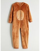 LC WAIKIKI Salopeta din fleece cu gluga - Maro deschis