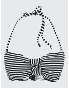 LC WAIKIKI Sutien cu model in dungi - Alb/Negru