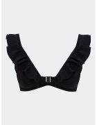 LC WAIKIKI Sutien cu model uni si decolteu in V - Negru