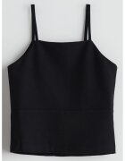 LC WAIKIKI Top cu decolteu drept - Negru