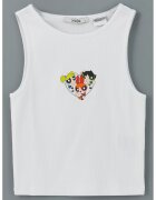 LC WAIKIKI Top din amestec de bumbac cu imprimeu cu desene animate - Rosu/Negru/Alb murdar