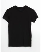 LC WAIKIKI Tricou cambrat cu model uni - Negru