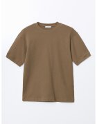 LC WAIKIKI Tricou cu decolteu la baza gatului si model uni - Maro deschis
