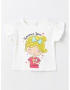 LC WAIKIKI Tricou cu imprimeu grafic - Alb