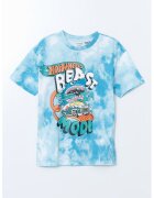 LC WAIKIKI Tricou cu imprimeu How Wheels - Albastru deschis