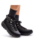 Lee Cooper Ghete dama - Lee Cooper - cu fermoar - negru - piele ecologica