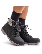 Lee Cooper Ghete dama - izolate - negre - piele ecologica