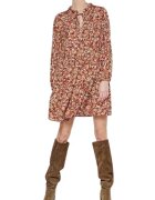 Le Temps Des Cerises Rochie dama flori - evazata - multicolor - poliester