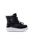Leaf Cizme copii - 25084 - Piele ecologica - Negru - Negru