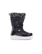 Leaf Cizme copii - 25176 - Piele ecologica - Negru