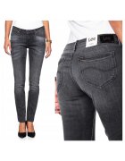 Lee Blugi Dama - Emilyn - W28-L33 - Bumbac - Fermoar - Lungi - Talie Medie - 5 Bunzuare - High-Quality - Gri