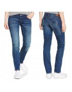Lee Blugi Dama - Jade - W24-L31 - Bumbac - Fermoar - Lungi - Talie Joasa - 5 Bunzuare - High-Quality - Albastru