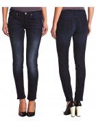 Lee Blugi Dama - Lynn - W28-L35 - Bumbac - Fermoar - Lungi - Talie Joasa - 5 Bunzuare - High-Quality - Albastru Inchis