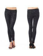 Lee Blugi Dama - Scarlett - W24-L31 - Bumbac - Fermoar - Lungi - Talie Medie - 5 Bunzuare - High-Quality - Negru