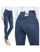 Lee Blugi Dama - Scarlett - W25-L31 - 100% Bumbac - Fermoar - Lungi - 5 Buzunare - High-Quality - Albastru